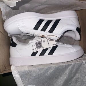 Adidas Grand Court 2.0 Sneak- ers - Women's Size 7.5- White/Black